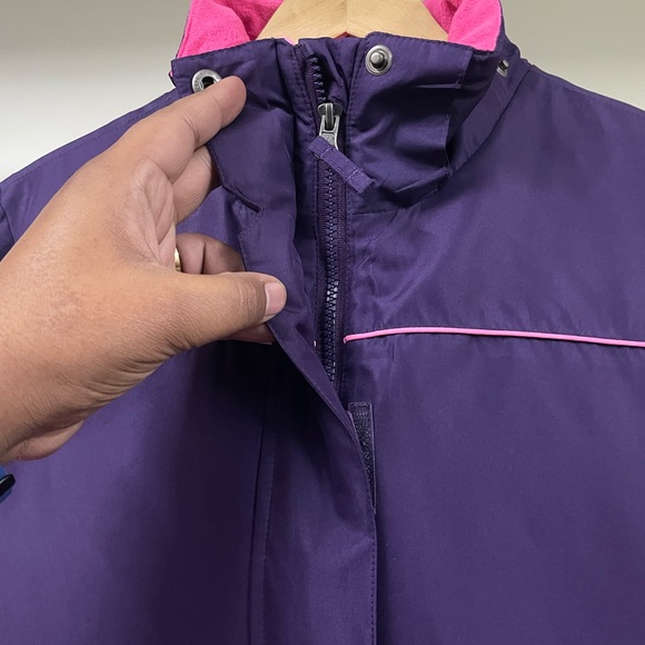 CHEROKEE PURPLE & PINK WINTER DETACHABLE HOODIE JACKET FOR WOMEN’S - Picture 5 of 8